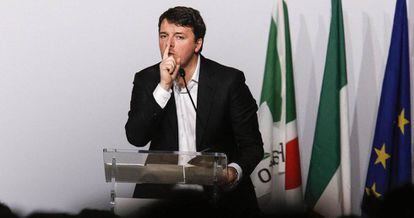 El ex primer ministro italiano Matteo Renzi, el pasado domingo en Roma.