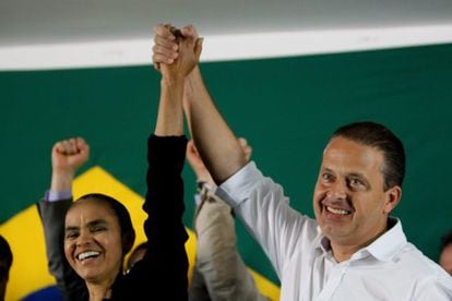 Marina Silva y Eduardo Campos.