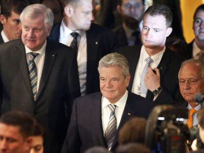 El presidente alem&aacute;n Joachim Gauck llega este viernes a la Conferencia de Seguridad de M&uacute;nich.