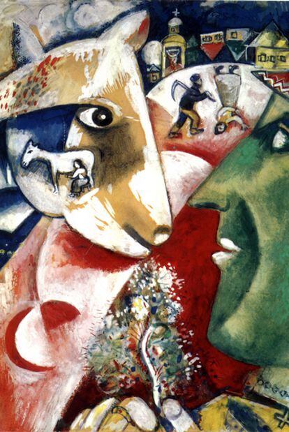 <i>Yo y la aldea</i> (1911), obra del pintor judío bielorruso Marc Chagall.