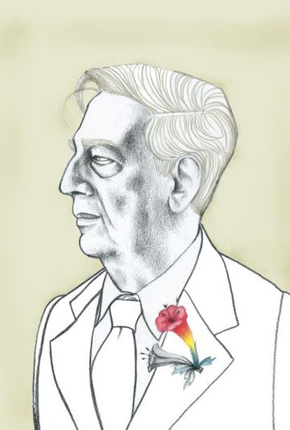 Vargas Llosa visto por Ana Juan.