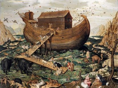 'El Arca de Noé en el Monte Ararat', 1570, del artista Simon de Myle.