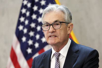 Jerome Powell, presidente de la Reserva Federal. 