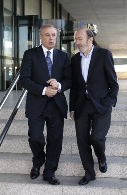 Rubalcaba junto a Pachi Vázquez