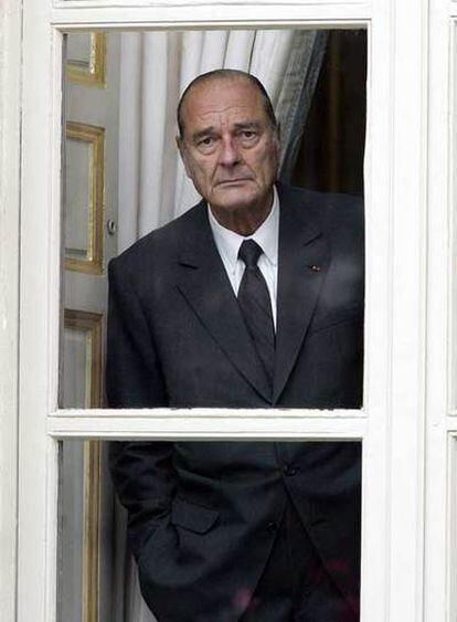 Jacques Chirac, en el palacio del Elíseo, en 2005.