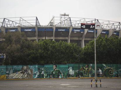 Los murales del Estadio Azteca que cuentan la historia del recinto.