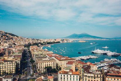 Puerto de Nápoles, uno de los mayores del Mediterráneo.