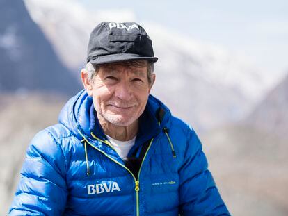 El veterano alpinista abulense de 84 años Carlos Soria