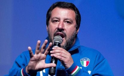El ministro de Interior italiano, Matteo Salvini, en Roma, el pasado 5 de mayo. 