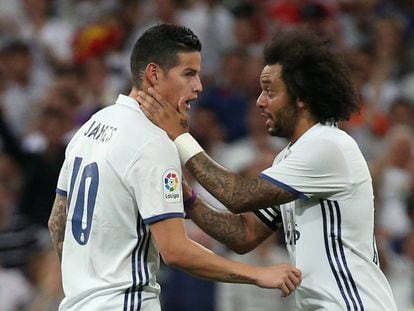 Marcelo habla con James.