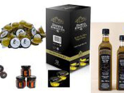 Diferentes recipientes de un solo uso para el aceite de oliva en hosteler&iacute;a, restauraci&oacute;n y &lsquo;catering&rsquo;.