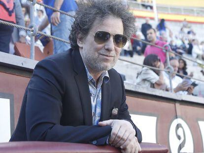 El cantante Andrés Calamaro en San Isidro 2018, en Madrid. 
 