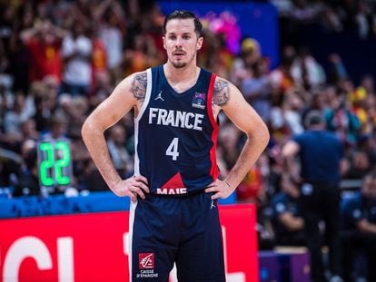 Thomas Heurtel con la selección francesa en la final del Eurobasket.