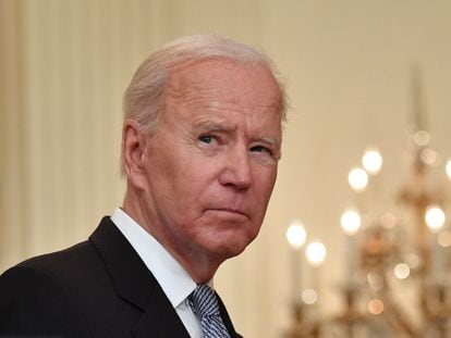 El presidente Joe Biden en una comparecencia sobre el coronavirus en la Casa Blanca, Washington.