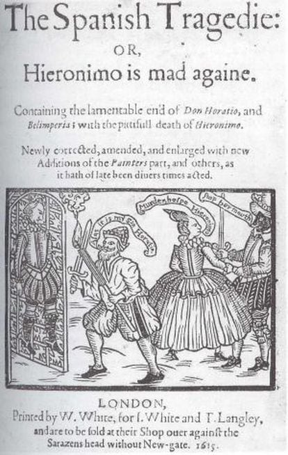 Portada de una edición de 1615 de 'The Spanish Tragedie'.