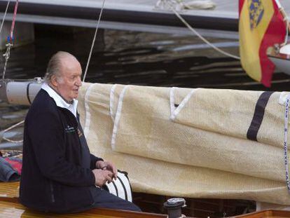 El rey Juan Carlos, a bordo del &#039;Ian&#039;.
