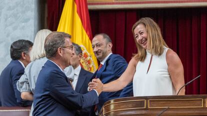 Alberto Núñez Feijóo y Francina Armengol.