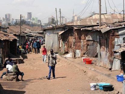 Barrio Kibera, en Nairobi (Kenia).