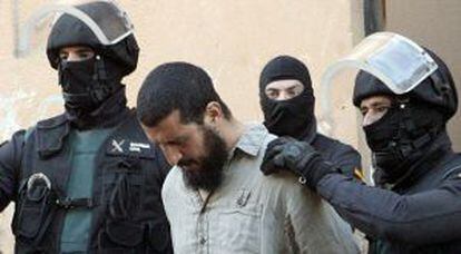 Uno de los seis detenidos por la Guardia Civil en Melilla en mayo de este año.