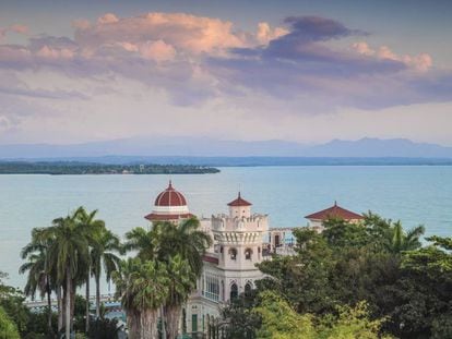 El palacio de Valle, que forma parte del complejo del hotel Jagua, en la bah&iacute;a de Cienfuegos (Cuba).&nbsp;