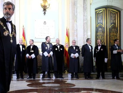Apertura de un año judicial, en Madrid.
