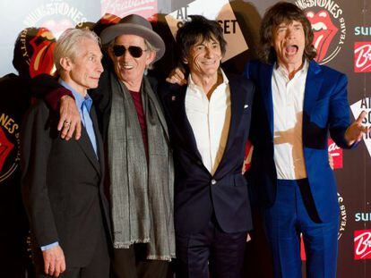 Charlie Watts, Keith Richards, Ron Wood y Mick Jagger