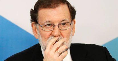 Rajoy a la reunió de l'executiva del PP.