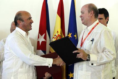 Soria saludó al ministro cubano de Comercio Exterior e Inversión Extranjera.