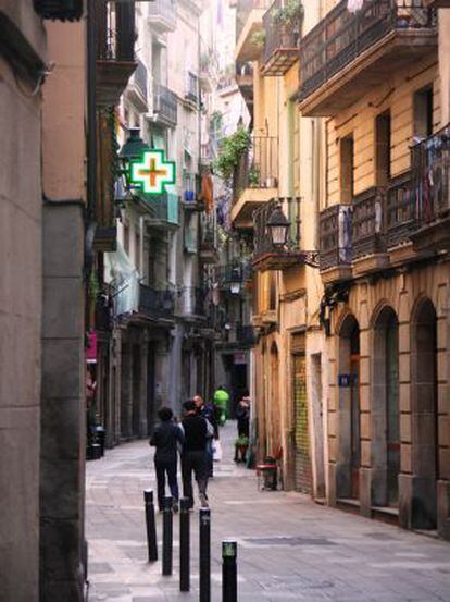 Calle dels Assaonadors, en Barcelona.