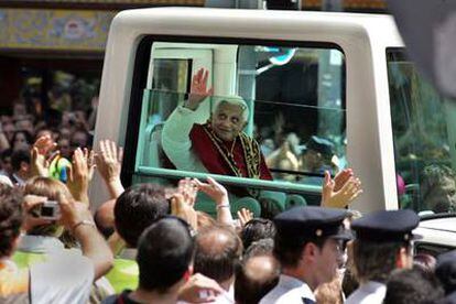 Recorrido del Papa por las calles de Valencia.