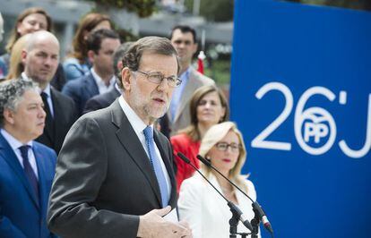 El l&iacute;der del PP, Mariano Rajoy