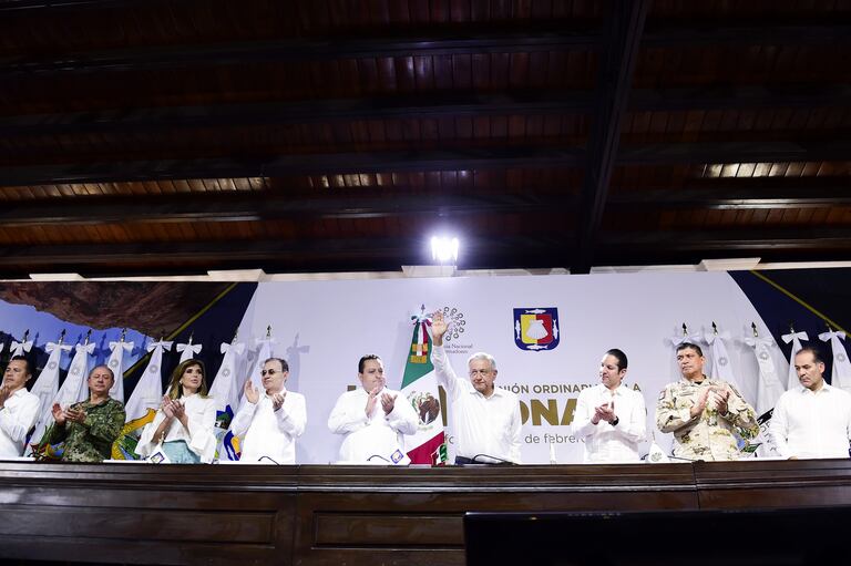 López Obrador, durante la Conferencia Nacional de Gobernadores (CONAGO) el pasado 21 de febrero.