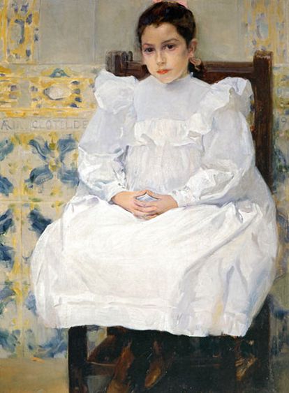 <b><i>María Clotilde</b></i> (1900), de Joaquín Sorolla (colección particular), se exhibe en el Museo del Prado.