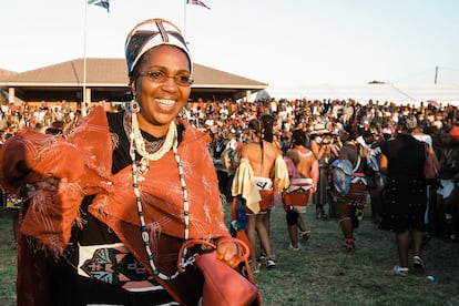 Mantfombi Dlamini Zulu, en un festival cerca de Durban en 2013.