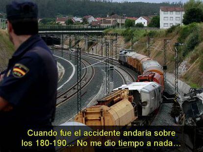 El maquinista del tren de Santiago: “No lo vi. No estoy tan loco como para no frenar”