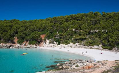 Cala Escorxada, en Menorca.