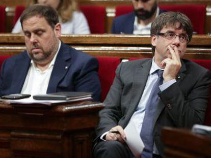 El vicepresidente de la Generalitat y el consejero Romeva asumirán la compra de las urnas para el 1 de octubre