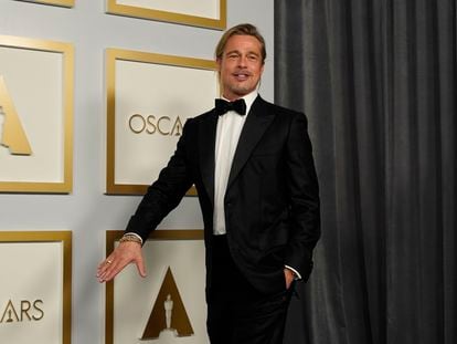 El actor Brad Pitt, a su llegada a los Oscar.