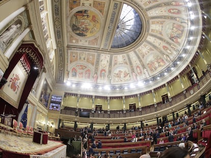 El hemiciclo del Congreso de los Diputados.