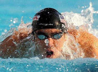 Michael Phelps durante la final.