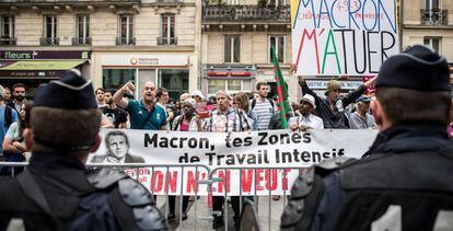 Protestas contra la reforma laboral en Francia.