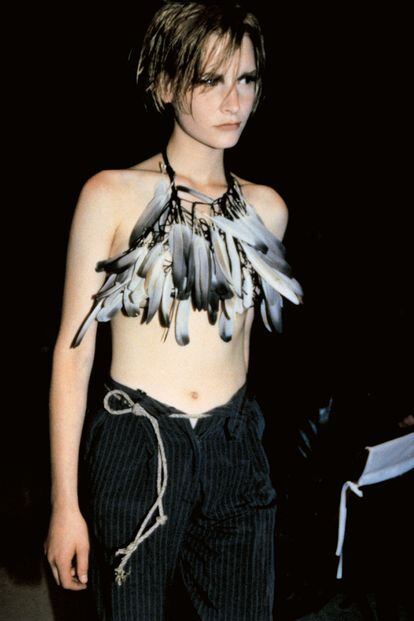 Model walking for the SS 1992 collection.