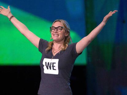 Kate Winslet durante su discurso en WE Day UK, el pasado 22 de marzo.