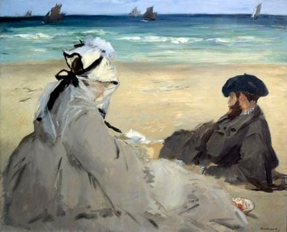 'En la playa' (1873), de Édouard Manet.