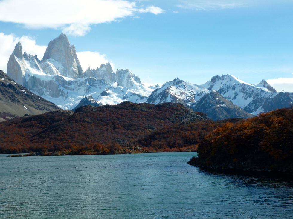 La laguna Capri, con el monte Fitz Roy al fondo.