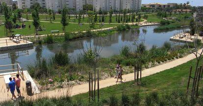 La Marjal, en Alicante, es el primer parque inundable de España.