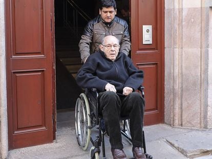 Fèlix Millet, a la salida de una vista en la Audiencia de Barcelona por el 'caso Palau'.