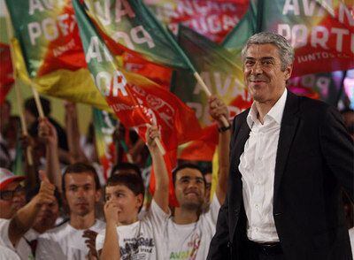 José Sócrates, el viernes, en un acto electoral celebrado en Lisboa.