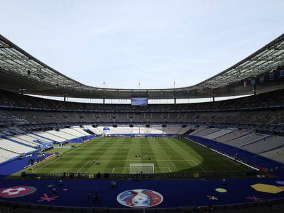 Panorámica del estadio de Saint-Denis, en París, que acogerá la final de la Champions de esta temporada.