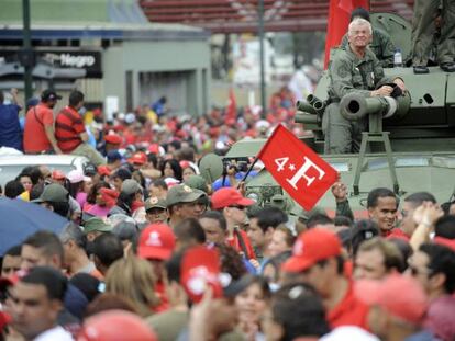 Miles de chavistas conmemoran este lunes la intentona golpista de Hugo Ch&aacute;vez contra Carlos Andr&eacute;s P&eacute;rez en 1992